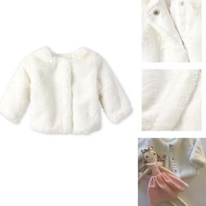BABY GIRL FUR JACKET.